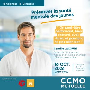 Conférence santé mentale CCMO Mutuelle avec Camille LACOURT