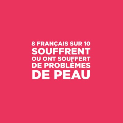 8 français sur 10 souffrent ou ont souffert de problèmes de peau